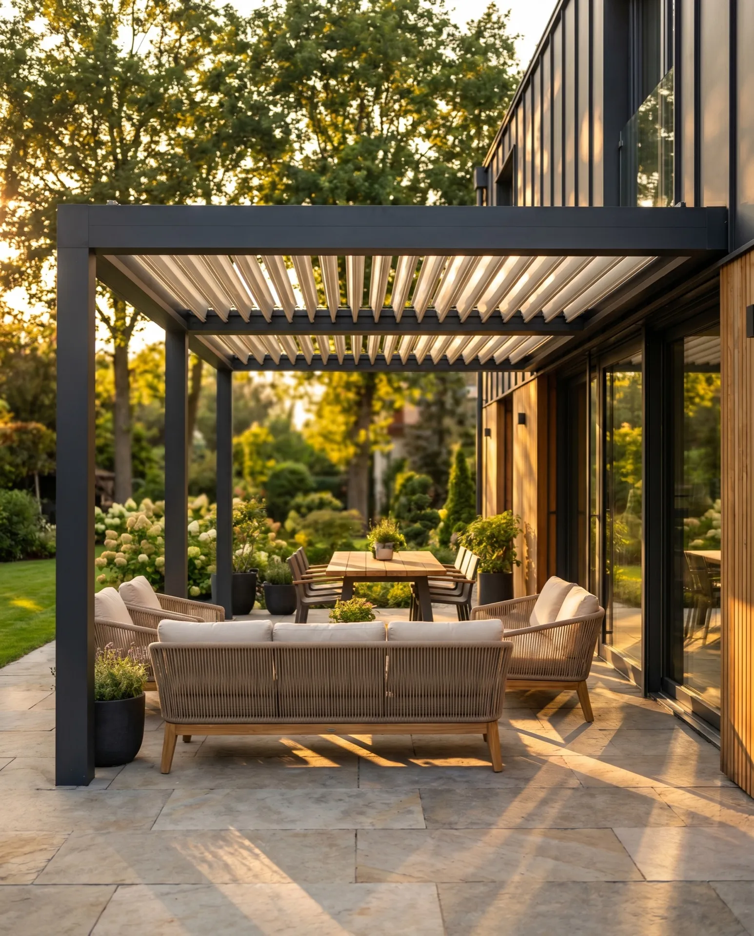 Bioklimatska pergola po meri — izvedba SUN ELITE